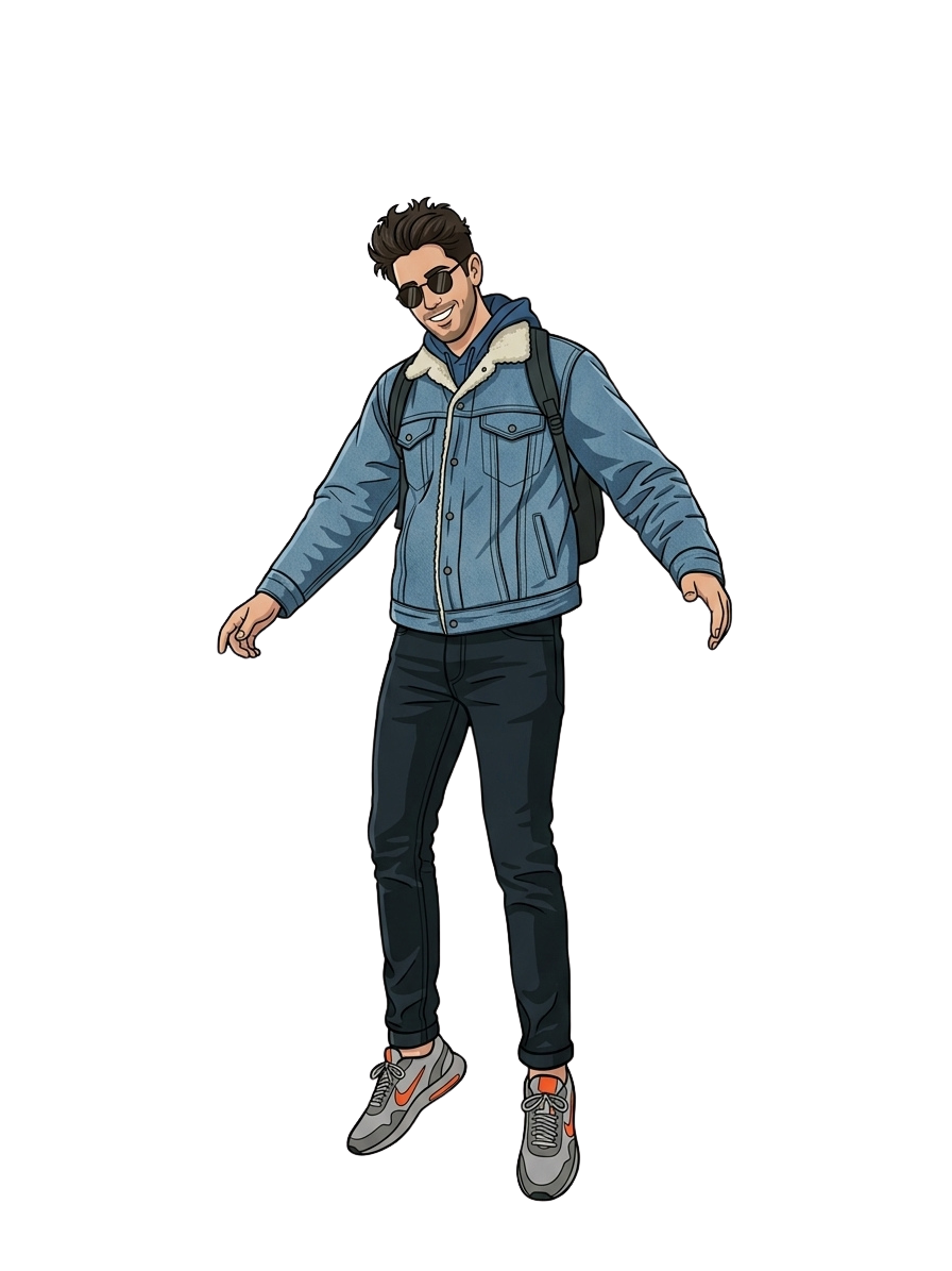 Edouard Toulet en lévitation, illustration